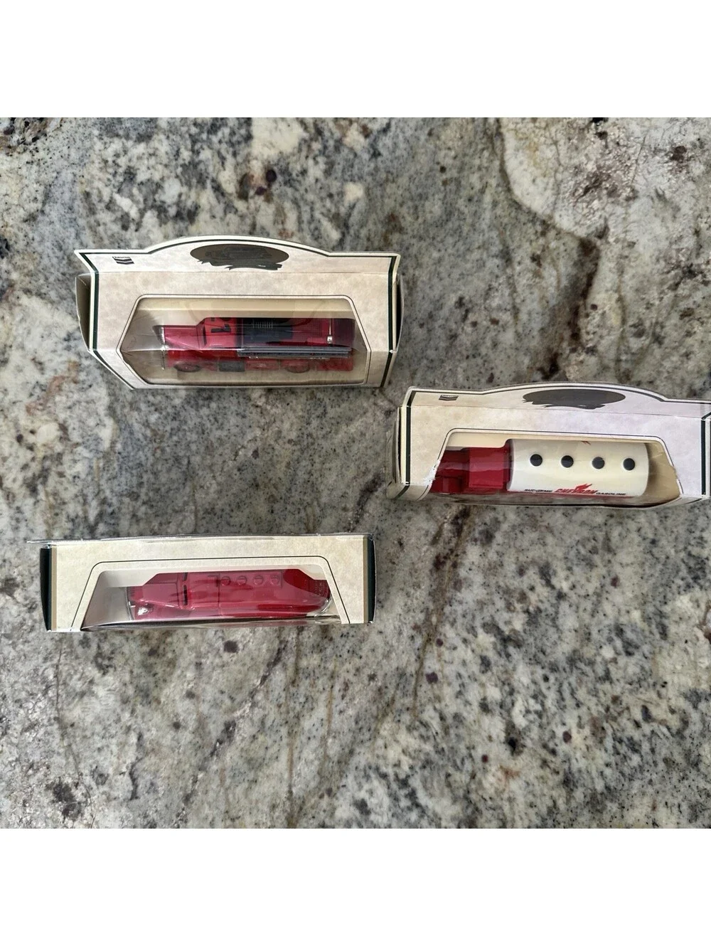 Chevron Commemorative Model Metal Cars Trucks Vintage England Lot Of 3